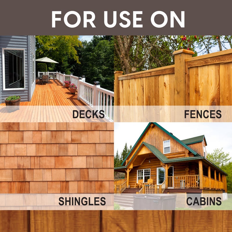 Ready Seal 1 gal Ready Seal 105 Natural (Light Oak) Exterior Stain and Sealer For Wood - Image 3